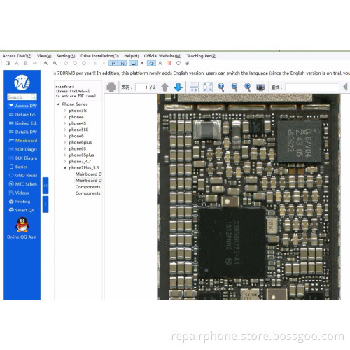 WUXINJI Dongle IPhone Samsung Schematic Diagrams Repair Platform